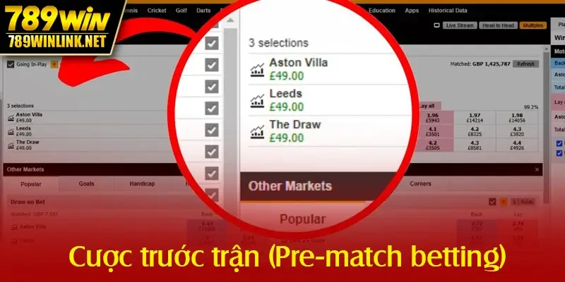 Cược trước trận (Pre-match betting)